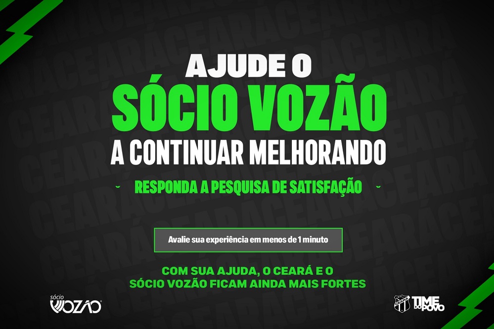 Sócio Vozão lança pesquisa de satisfação para o torcedor alvinegro