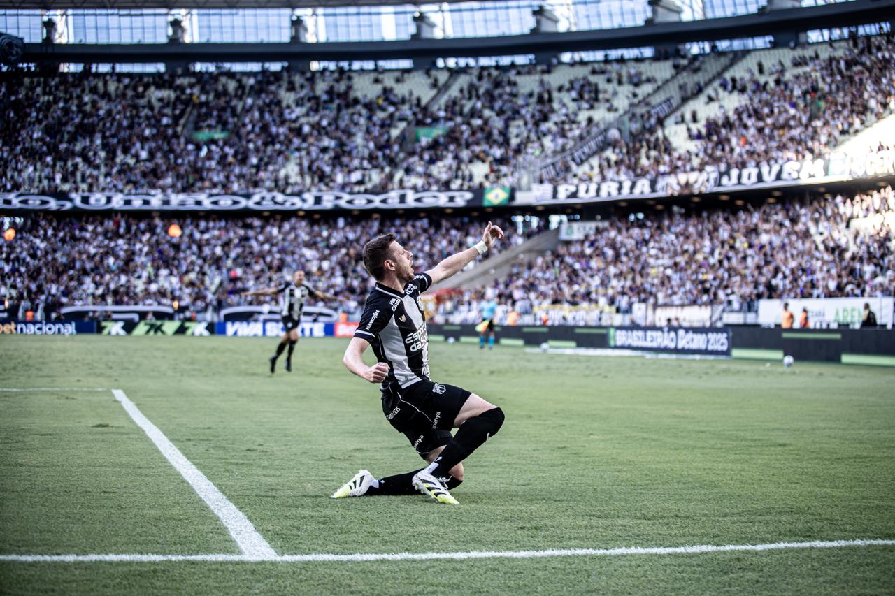 Camp. Brasileiro: Com golaço de Aylon, Ceará derrota o RB Bragantino por 1 a 0