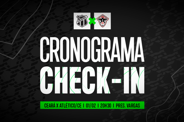 Check-ins disponíveis para a partida entre Ceará e FC Atlético Cearense pelo Campeonato Estadual
