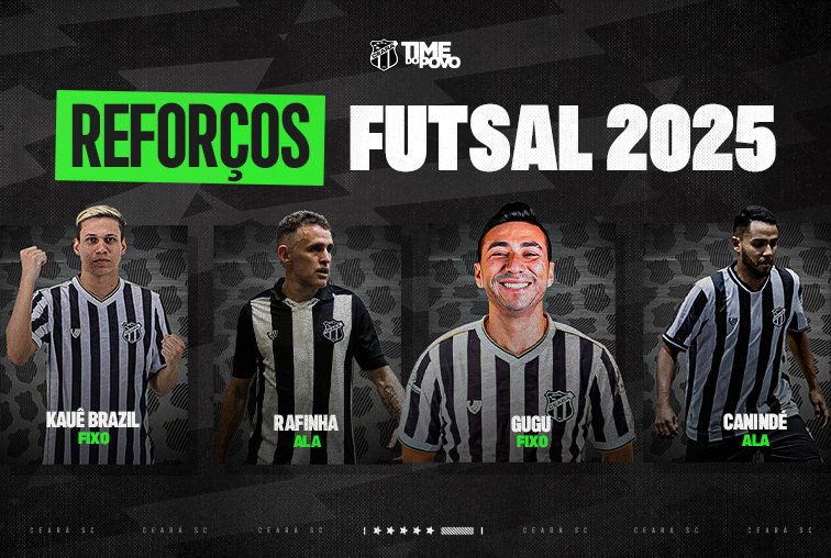 Futsal: Ceará acerta a contratação de mais três reforços: Gugu, Rafinha e Canindé