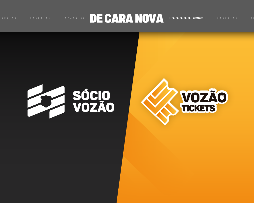 Ceará reformula identidade visual do Sócio Vozão e da Vozão Tickets