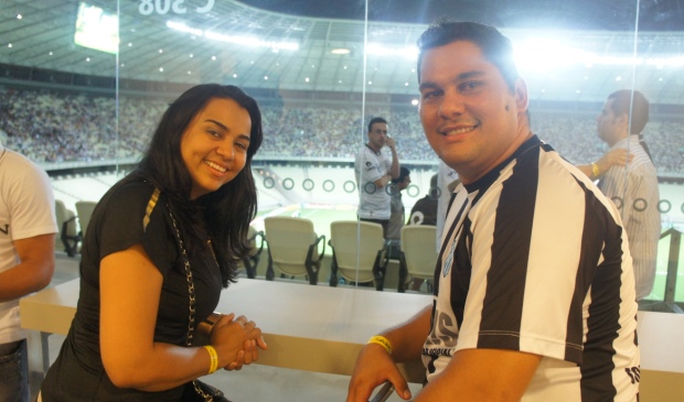 Sou Mais levou casal Alvinegro ao camarote da Arena Castelão