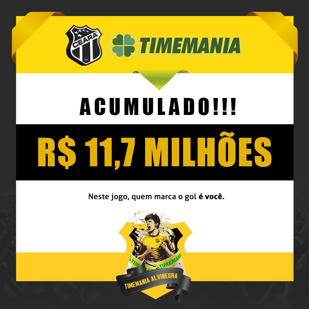 Prêmio da Timemania continua acumulado