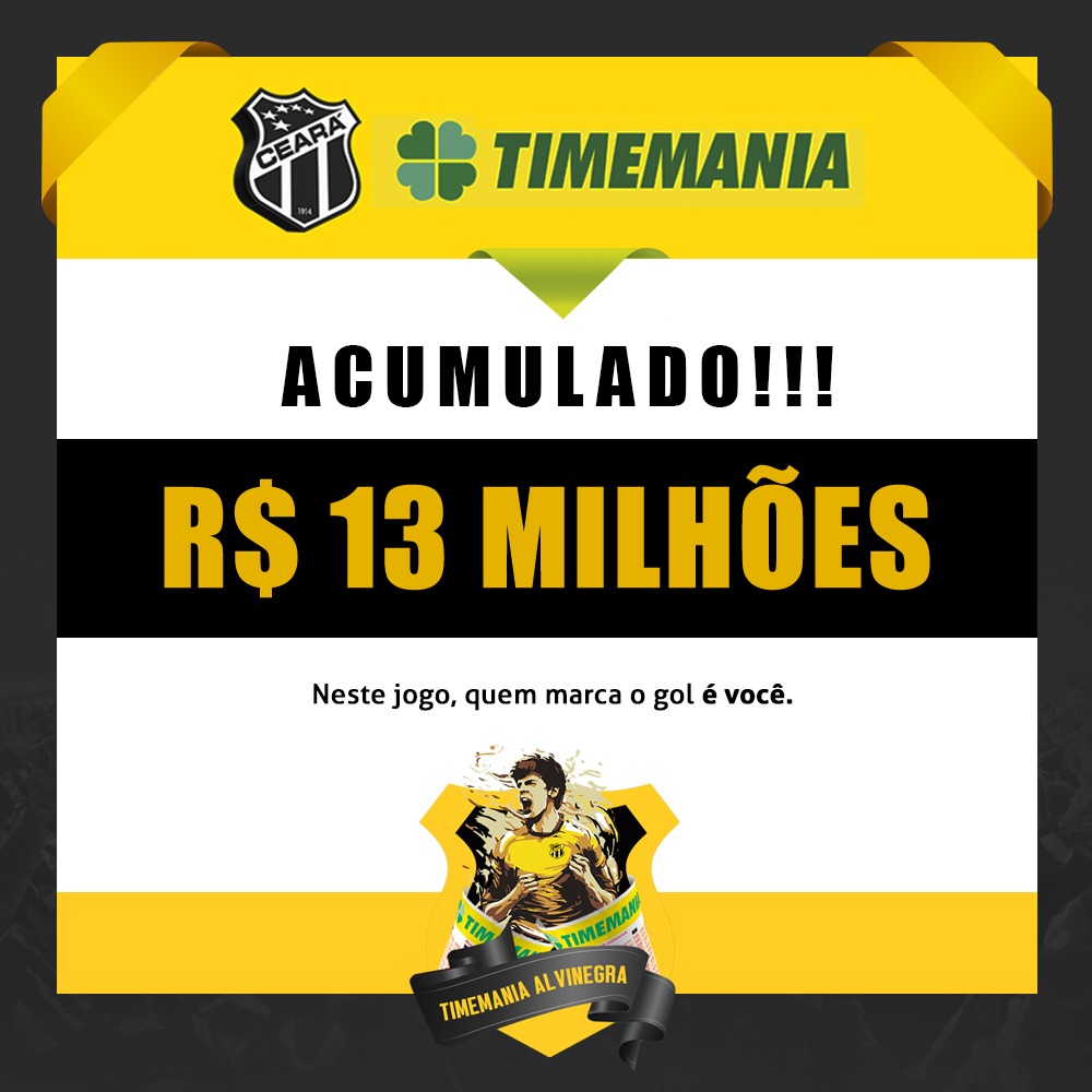 Prêmio da Timemania está acumulado. Aposte!