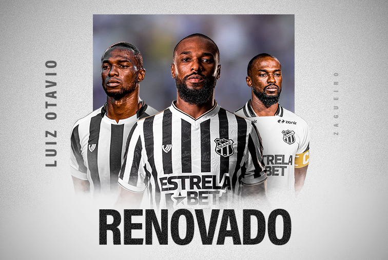Ídolo da Nação Alvinegra, Luiz Otávio renova contrato para 2024 e seguirá fazendo história no Ceará