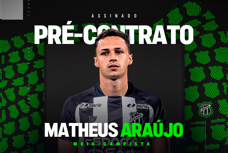 Contratação: Matheus Araújo é o novo meio-campista do Ceará