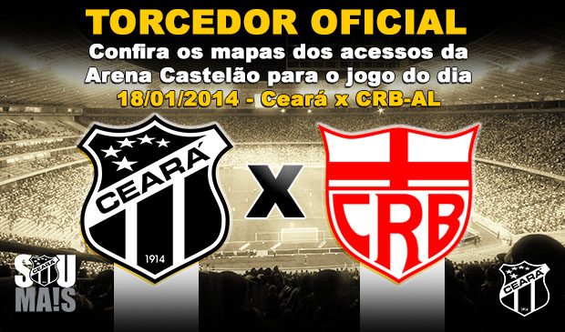 Confira os mapas de acessos para o jogo Ceará x CRB