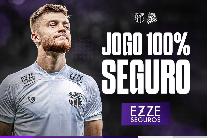 Comercial: Ceará acerta parceria pontual com a Ezze Seguros para duelo diante do Corinthians
