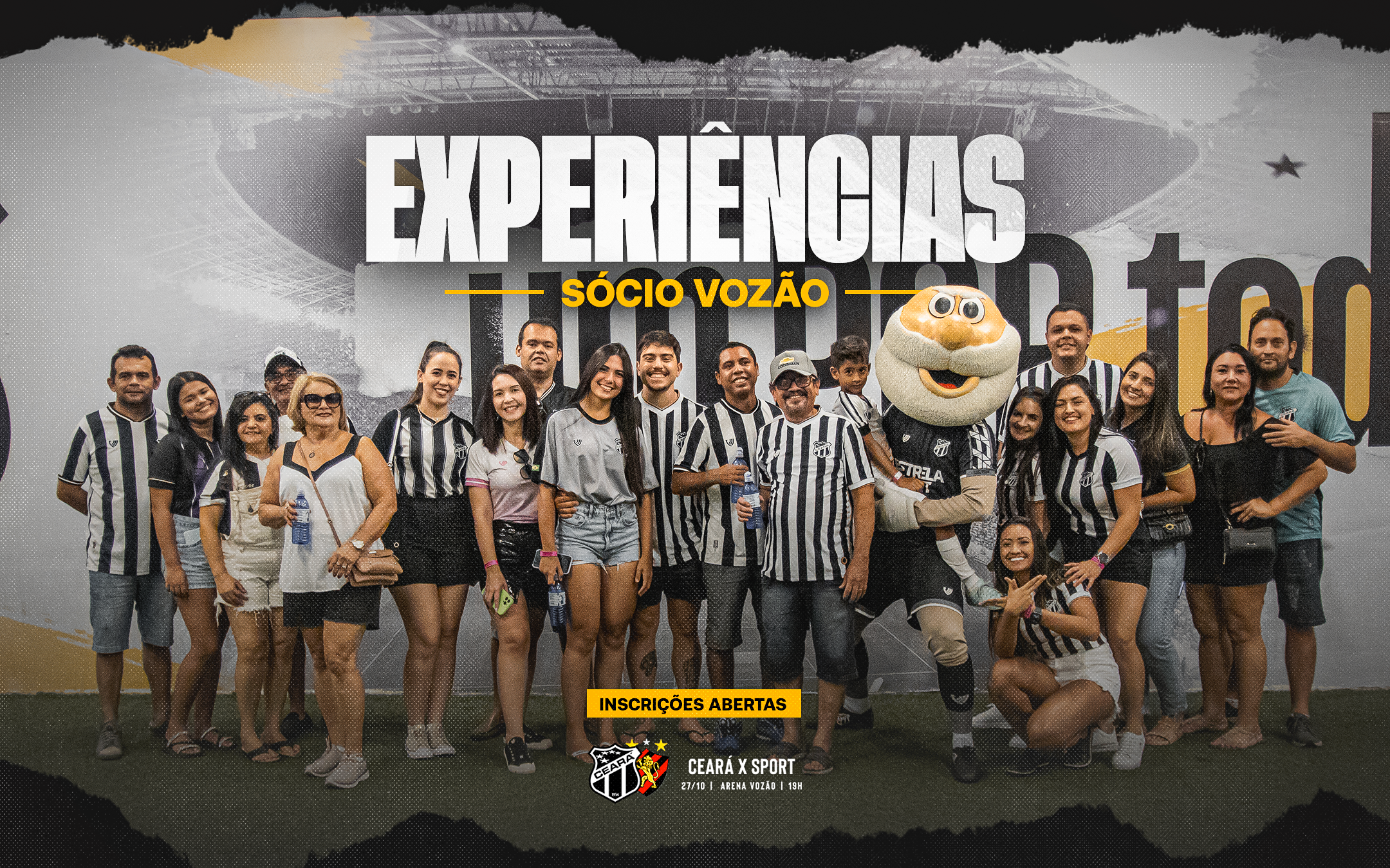 Saiba como participar das experiências do Sócio Vozão na partida diante do Sport/PE