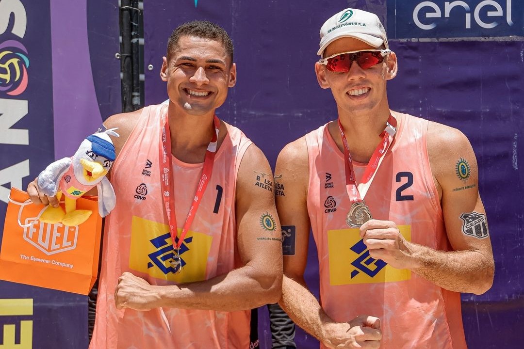 Vôlei de Praia: Representando o Ceará, Mateus e Adelmo encerram temporada como segunda melhor dupla do Brasil