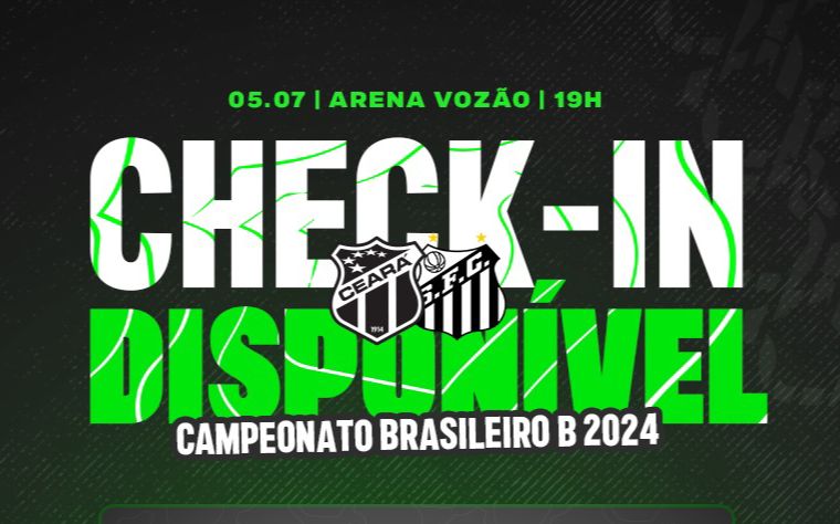 Sócio Vozão: Check-ins abertos para confronto diante do Santos