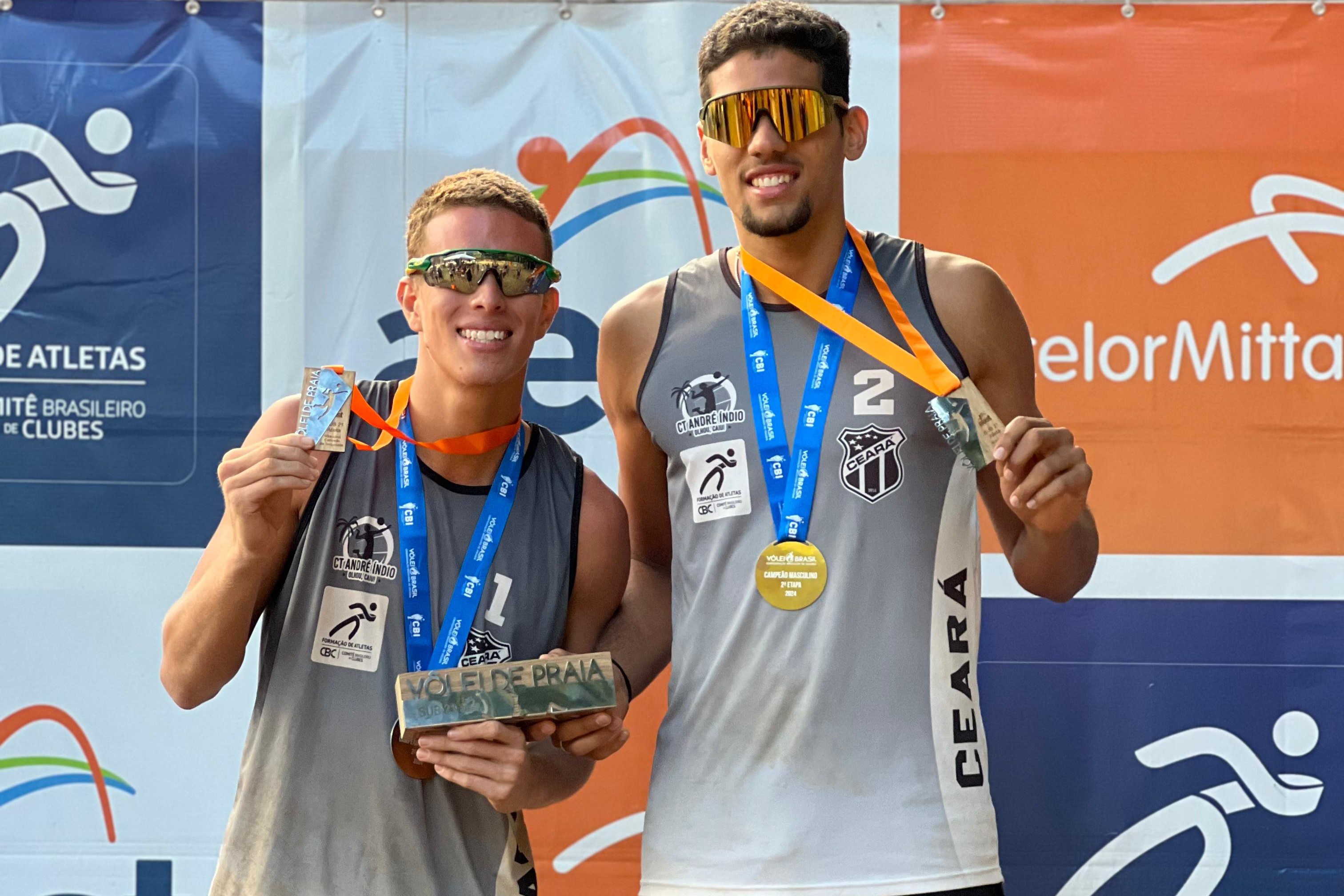 Campeões da 2ª etapa, dupla do Ceará conquista Campeonato Brasileiro Interclubes de Vôlei de Praia Sub-21