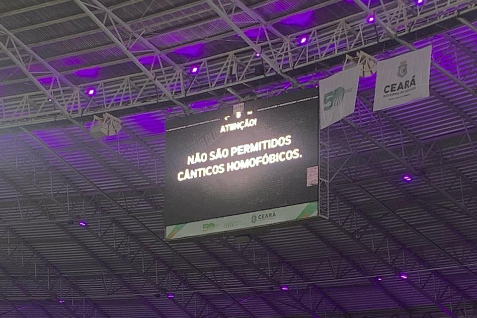 O Ceará S.C é terminantemente contra qualquer tipo de manifestação homofóbica