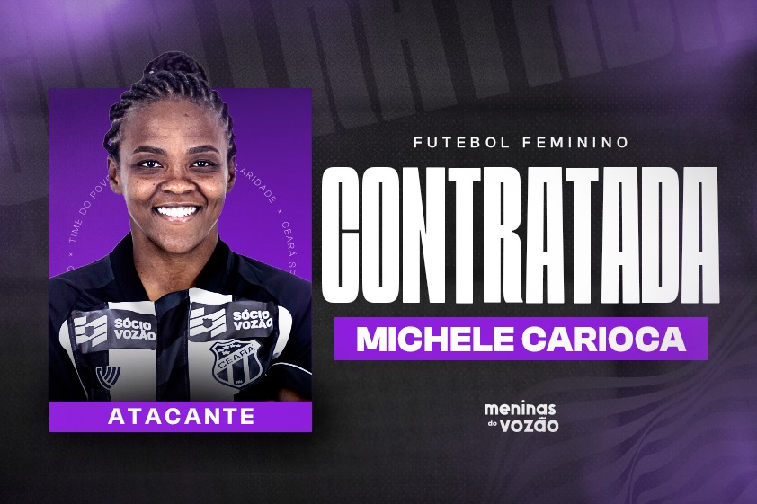 Fut. Feminino: Maior artilheira da história do Ceará, Michele Carioca retorna ao Time do Povo para disputa do Cearense
