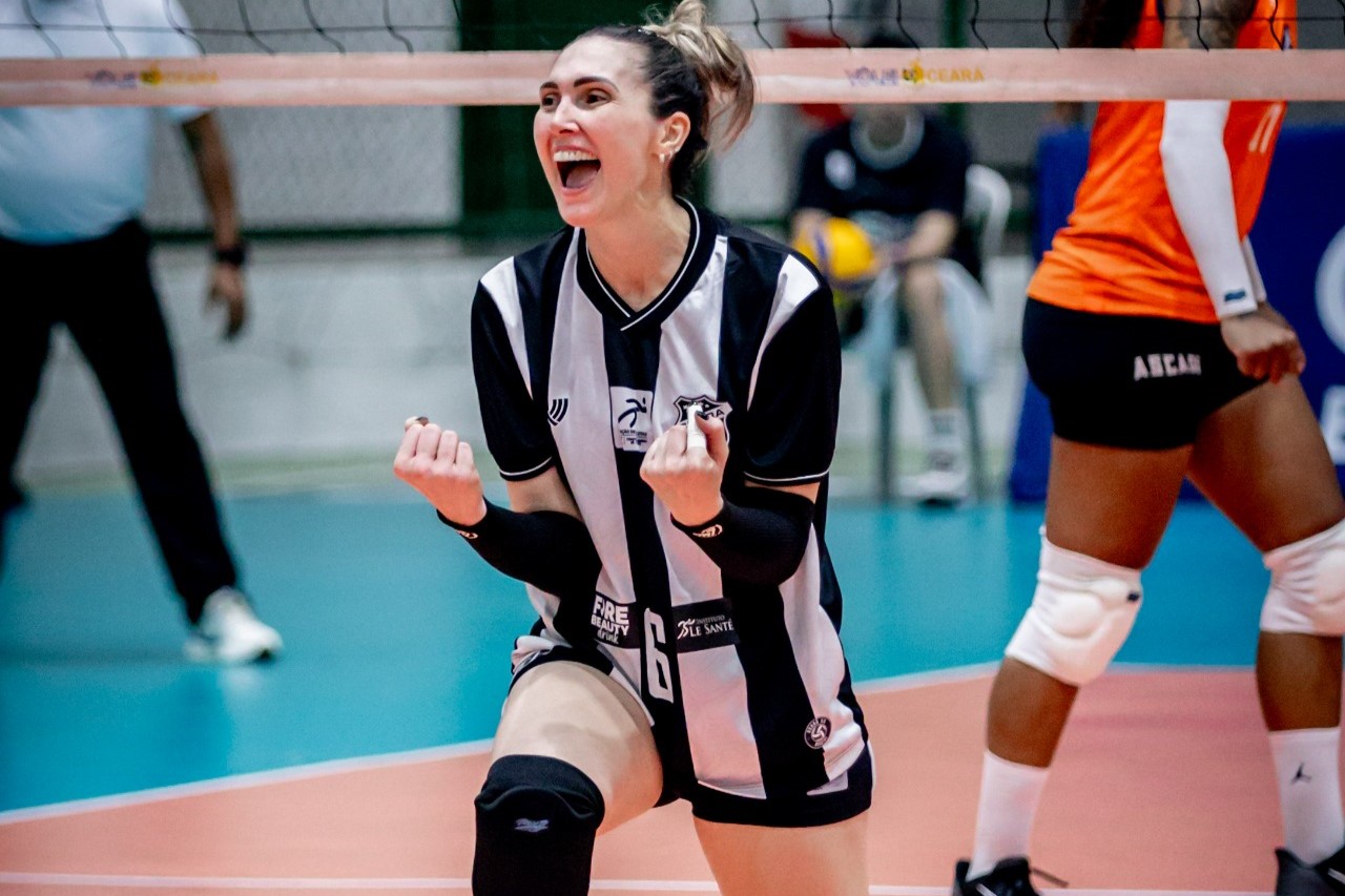 Vôlei: Estreando pelo Ceará, Pully destaca apoio da Nação Alvinegra em vitória contra o Ascade