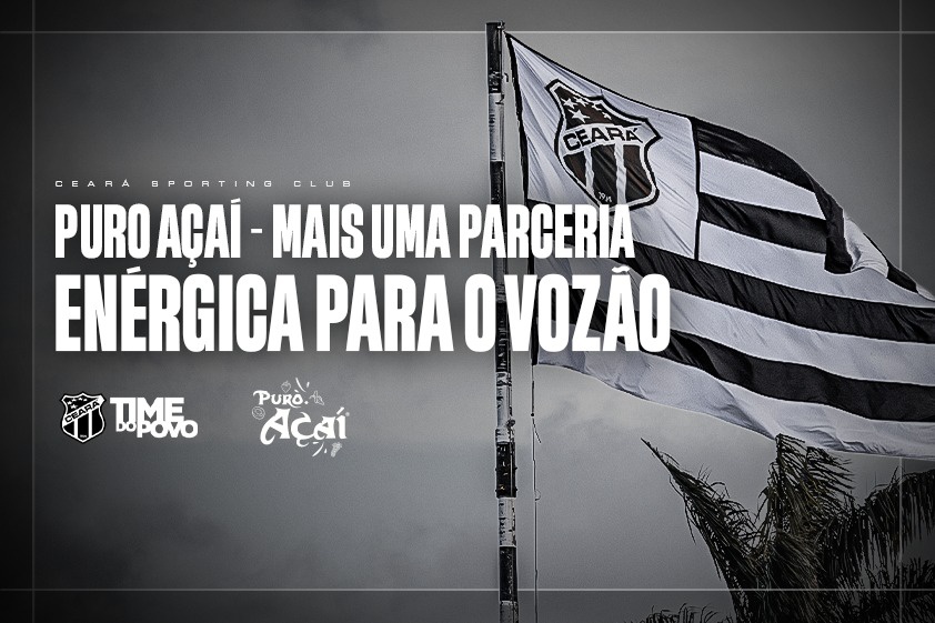 Comercial: Ceará acerta patrocínio com Puro.Açaí e marca estampará calções da equipe feminina