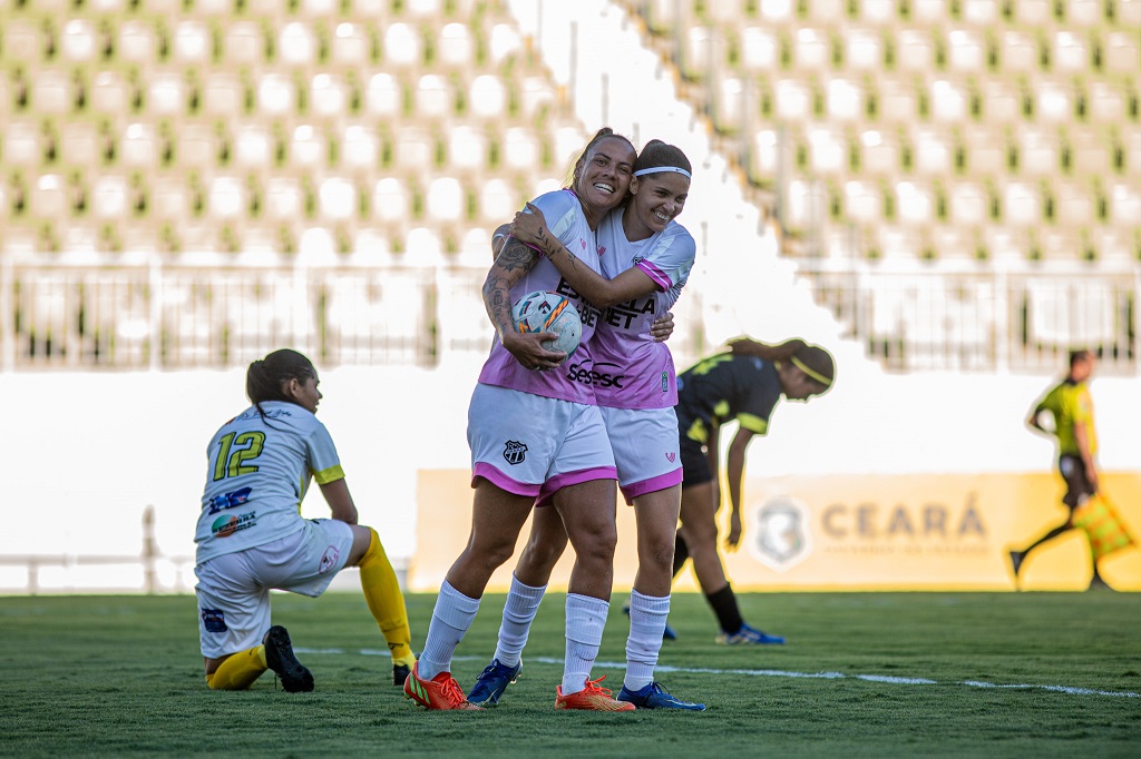 Fut. Feminino: Na Arena Romeirão, Ceará goleia o Juasal e assegura vaga nas semifinais do Estadual