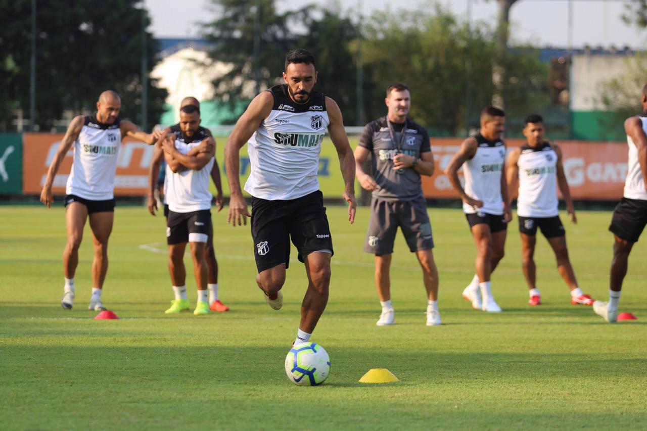 Copa do Brasil: Ceará realiza último treino em SP antes de partida contra o Corinthians 