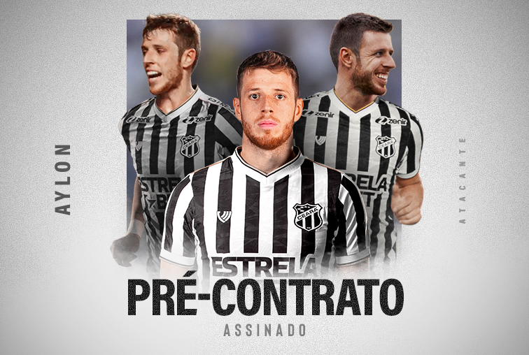 Contratação: Atacante Aylon assina pré-contrato com o Ceará