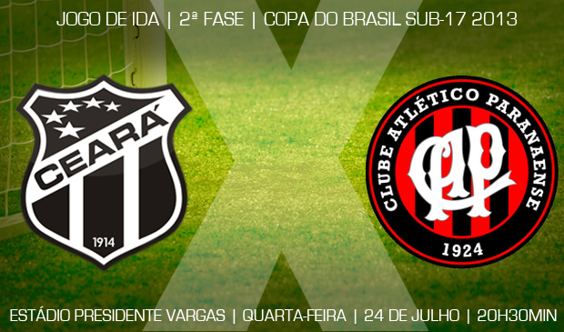 Copa do Brasil Sub-17: Ceará recebe o Atlético/PR, pelas oitavas