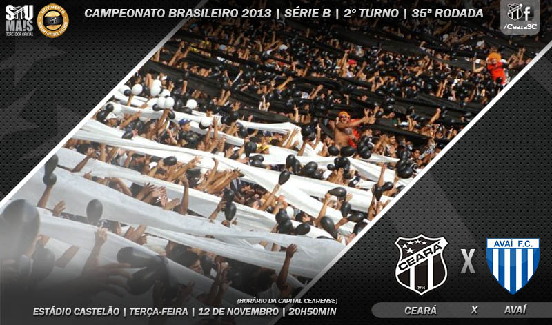 Na luta pelo G-4, Ceará recebe o Avaí, na Arena Castelão