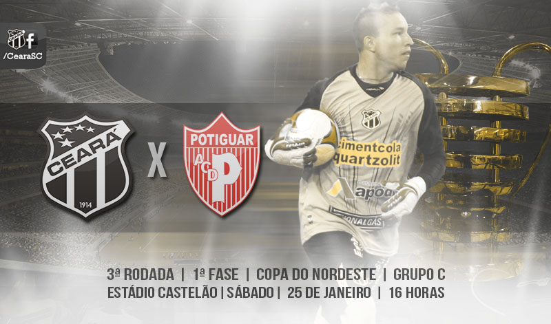 Ceará recebe o Potiguar/RN e quer manter o 100% de aproveitamento