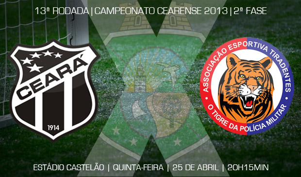 Continua a venda de ingressos para Ceará x Tiradentes