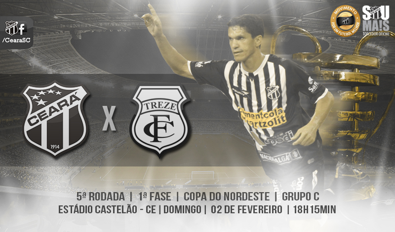 Invicto no Nordestão,Ceará recebe o Treze em busca da classificação
