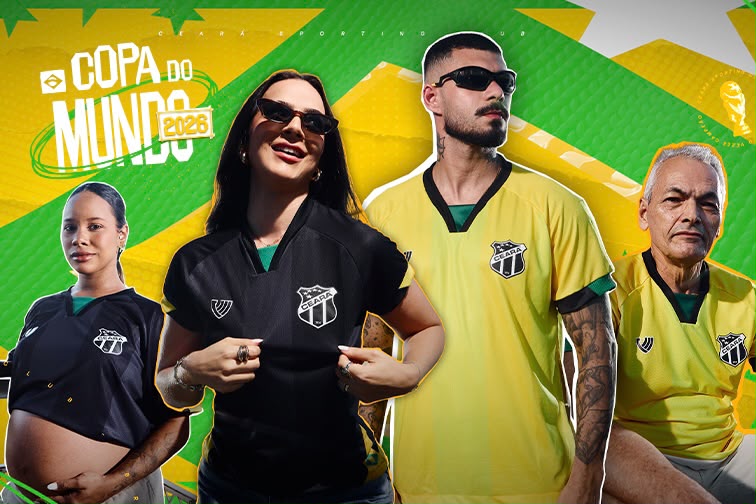 Ceará apresenta camisas especiais em alusão à participação do Brasil na Copa do Mundo
