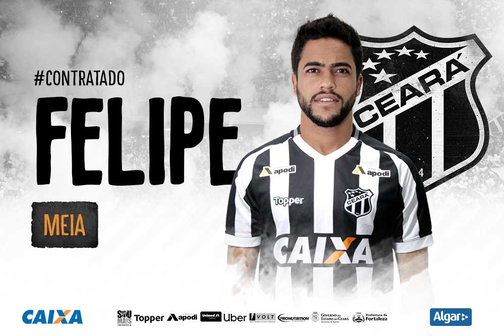 De volta ao Vozão! Meia Felipe Baxola é o novo reforço para 2019