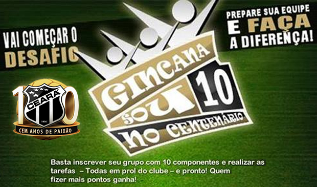 Participe da "Gincana Sou 10 no Centenário"