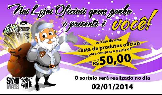 Nas Lojas Oficiais quem ganha o presente é você