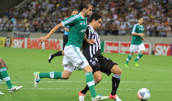 Ceará sai na frente, mas não consegue evitar a derrota para o Palmeiras