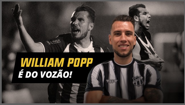 Willian Popp fecha com o Ceará: “Sei do tamanho do clube. Muito feliz com esse novo desafio”