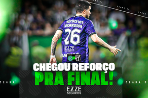 Ceará fecha parceria pontual com Ezze Seguros e estampará a marca da empresa em confronto com o Guarani