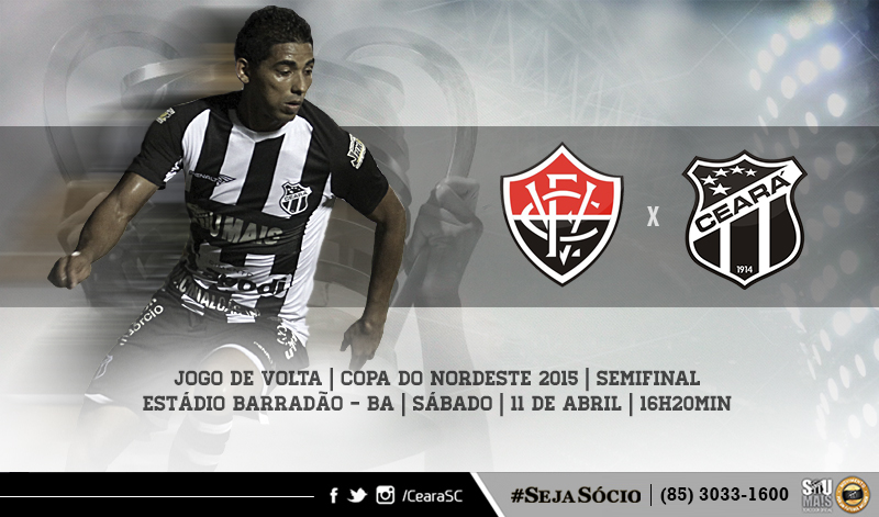 Em busca da classificação à final, Ceará encara o Vitória em Salvador/BA